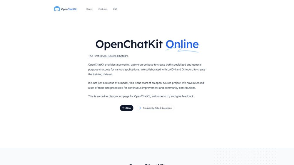 OpenChatKit: Versatile Open-Source Project for Specialized Chatbots