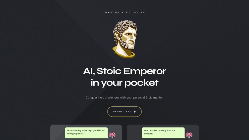Marcus Aurelius AI: Daily Stoic Mentorship & Personalized Guidance
