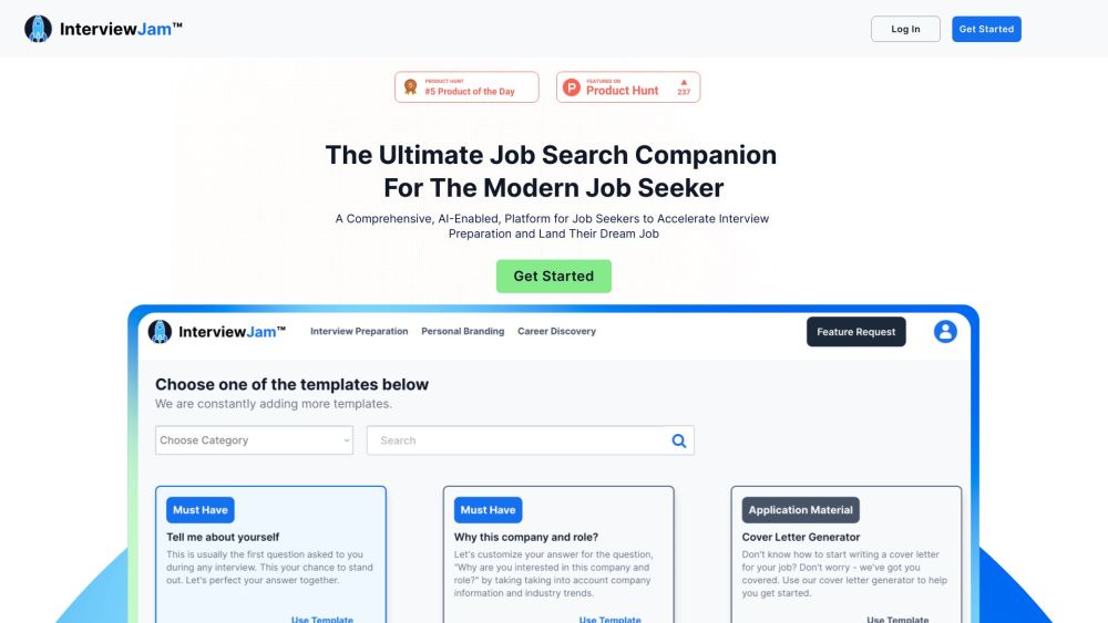 InterviewJam: Top Answers, Progress Tracking & Branding for Interviews