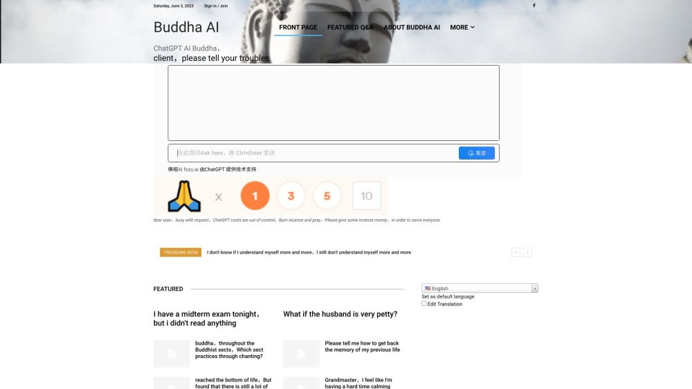 Buddha AI: Overcome Worries & Solutions with AI-Powered Chatbot