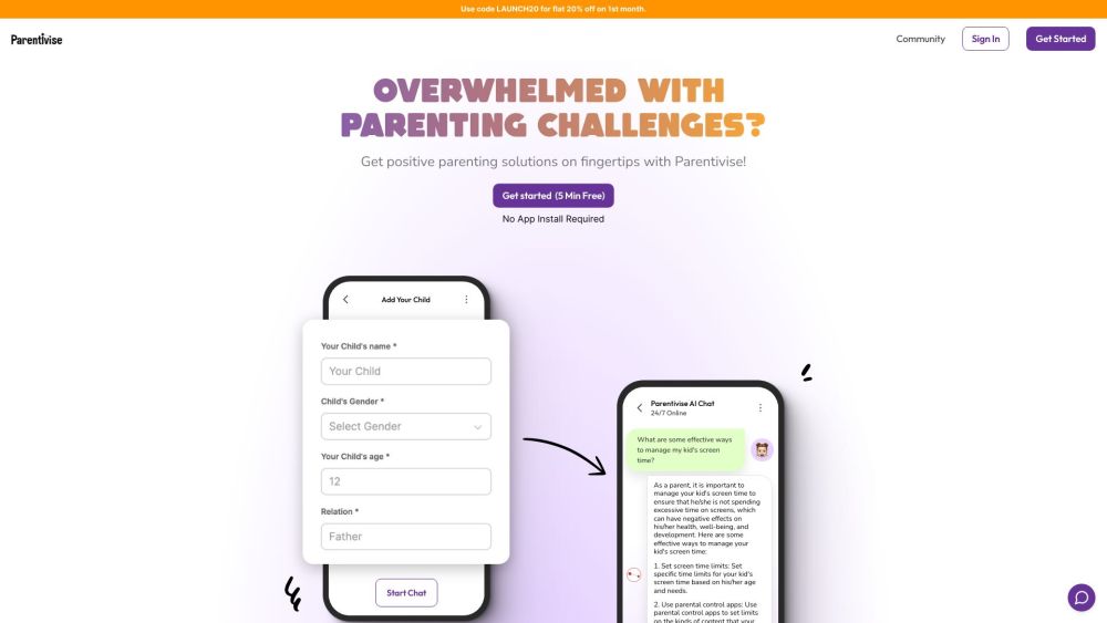 Parentivise: AI Parenting - Child Development, Academics, Social Skills