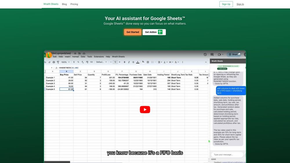 Smart Sheets Chatbot: AI-Powered Seamless Spreadsheet Editing Tool