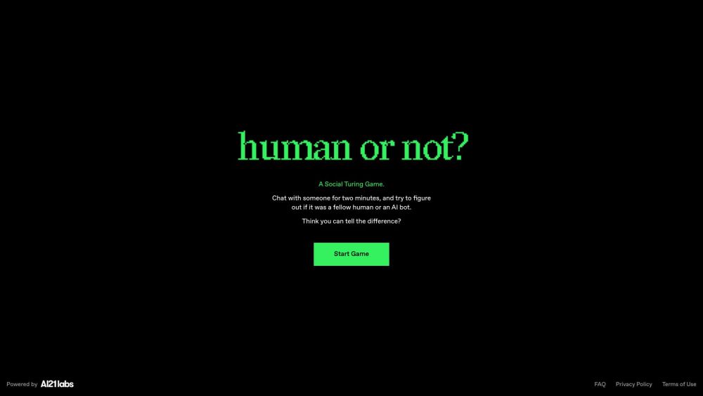 Human or Not? : Chatroulette Game, Guess Human or AI Bot