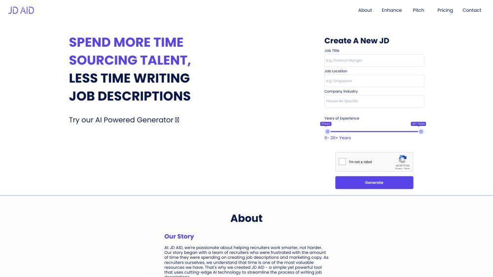 JDAID: AI Simplifies Writing Job Descriptions Effortlessly