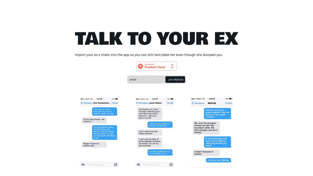 Talk To Your Ex: Virtual App for Texting & Dating Exes Post-Breakup