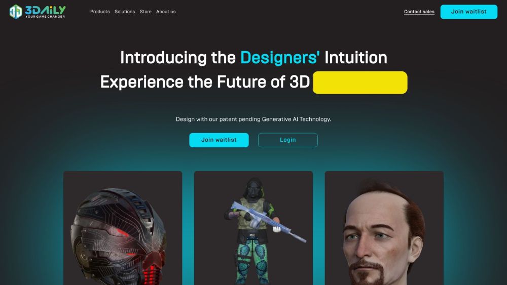 3Daily: AI-Powered 3D Model & Game Asset Creation Online Platform