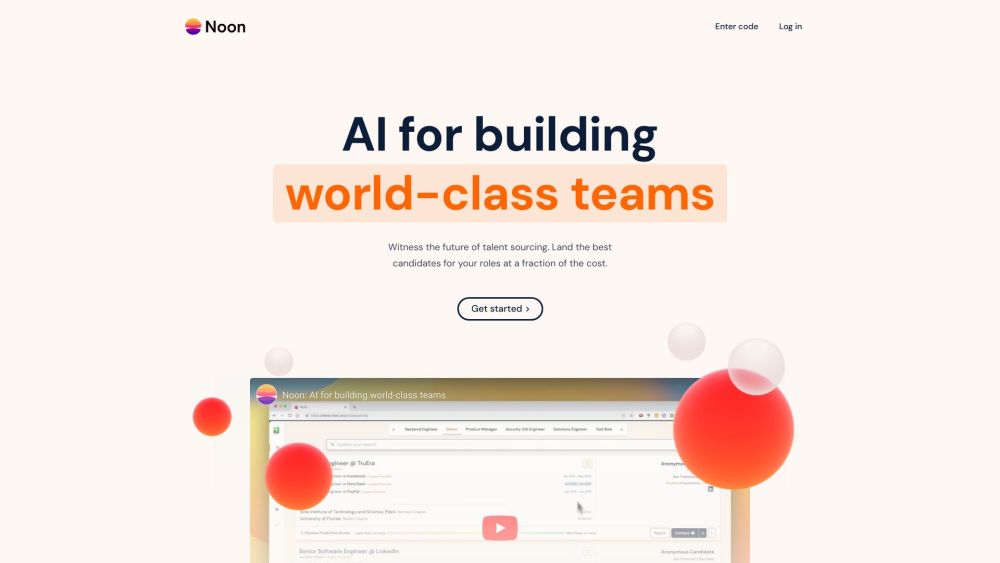 Noon: AI Recruiting Platform for Effortlessly Finding Top Talent