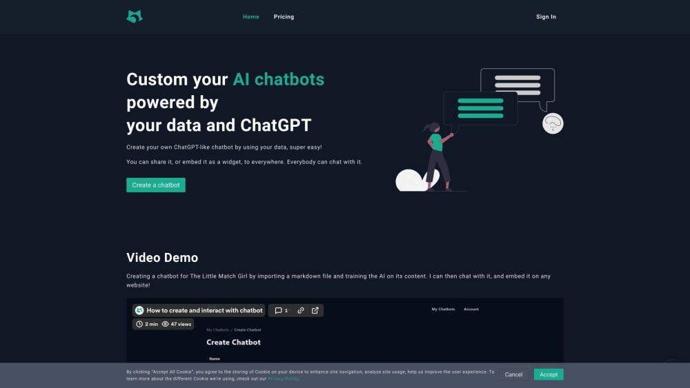 Chatof.AI: Effortless AI Chatbot Creation & Customization