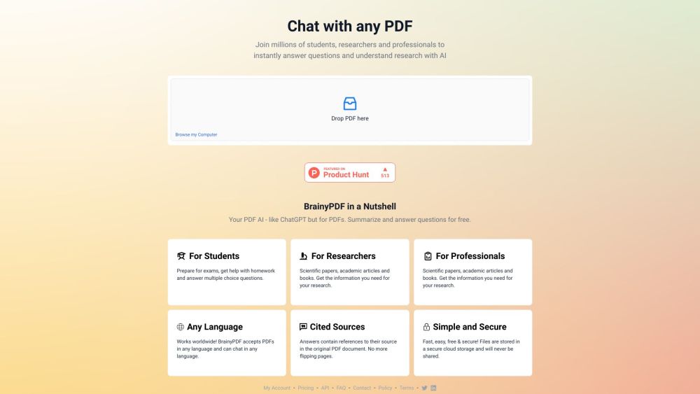 **PDFSummarizer: AI Summarizes & Answers PDF Document Questions**