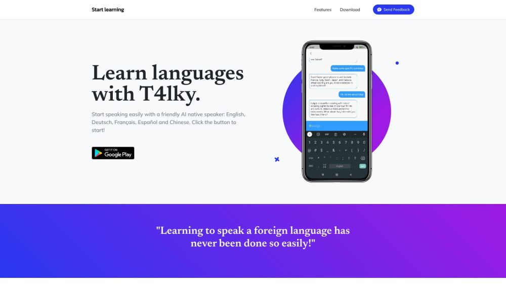 T4lky: AI Language Site for Enhancing Speaking Skills Effectively