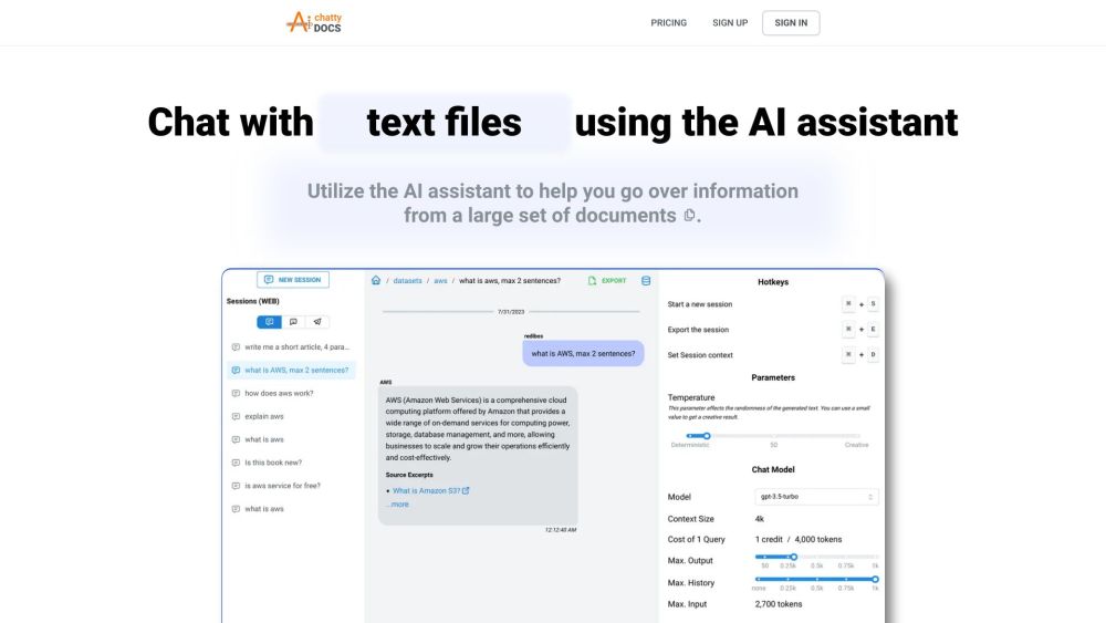 ChattyDocs: AI Assistant for Document Management & Data Communication