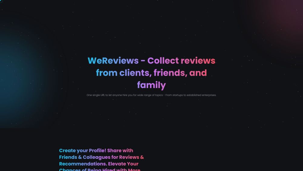 WeReviews: Global Platform for Buying, Selling, Hiring & Shopping