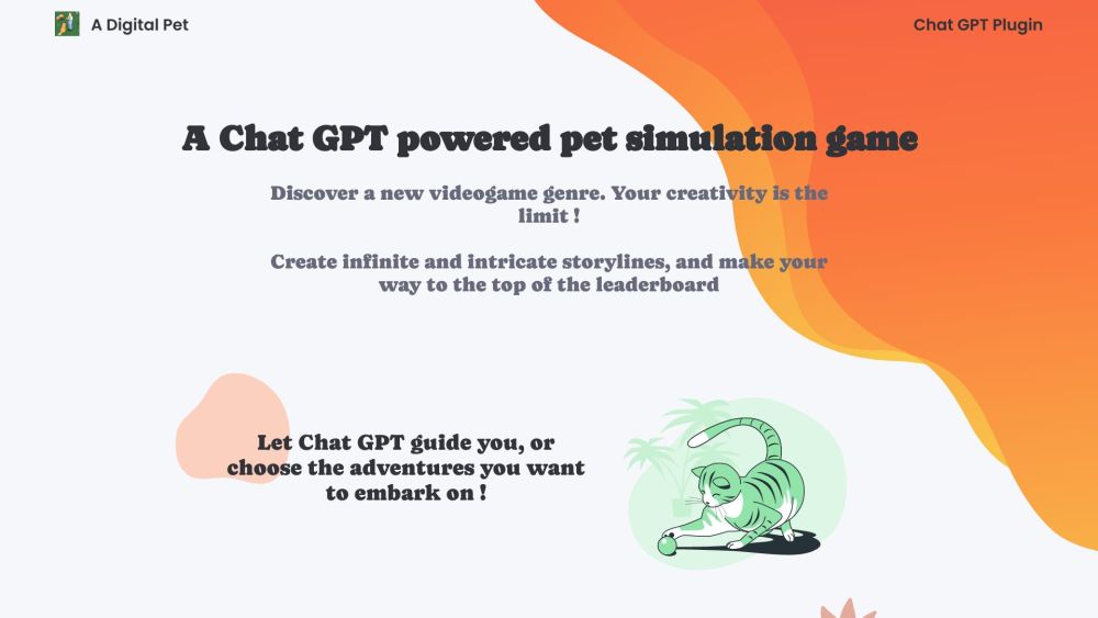 Digital Pet: Play, Create Stories, Achieve Top Ranks with Chat GPT