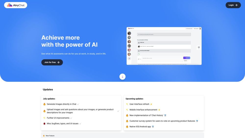 AiryChat: Advanced AI Tools for Enhanced Productivity