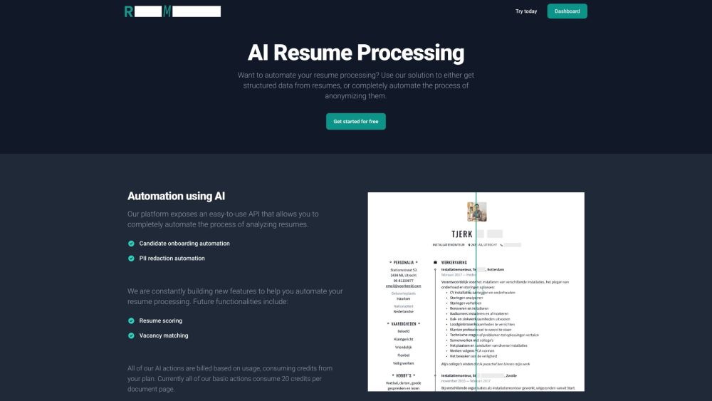 ResuMetrics: Automate Analysis, Extract & Anonymize Resume Data Efficiently