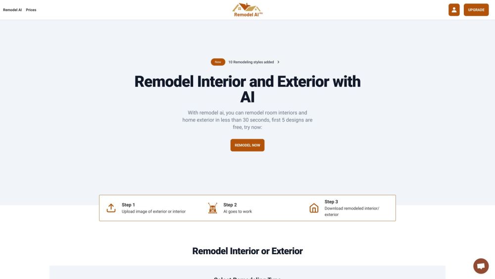 Remodel AI: Effortlessly Reimagine Your Interiors & Exteriors with AI