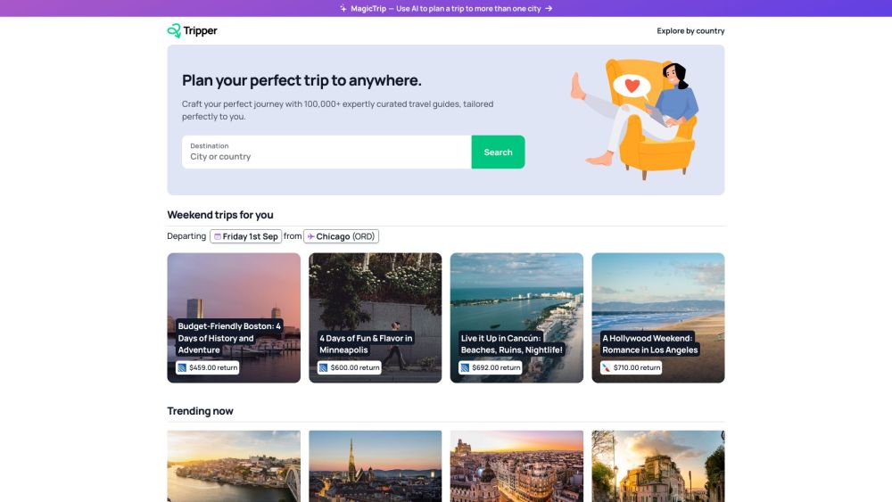 Tripper Guide: Personalized Travel & AI Planning for Perfect Trips