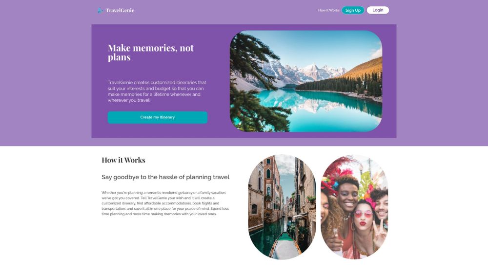 TravelGenie: Effortlessly Plan Your Dream Vacation with Ease