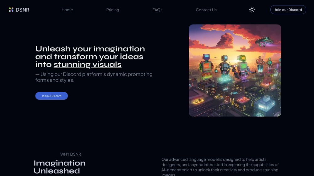 DSNR: AI-Powered Prompt Generation - Stunning, High-Quality Image Creation