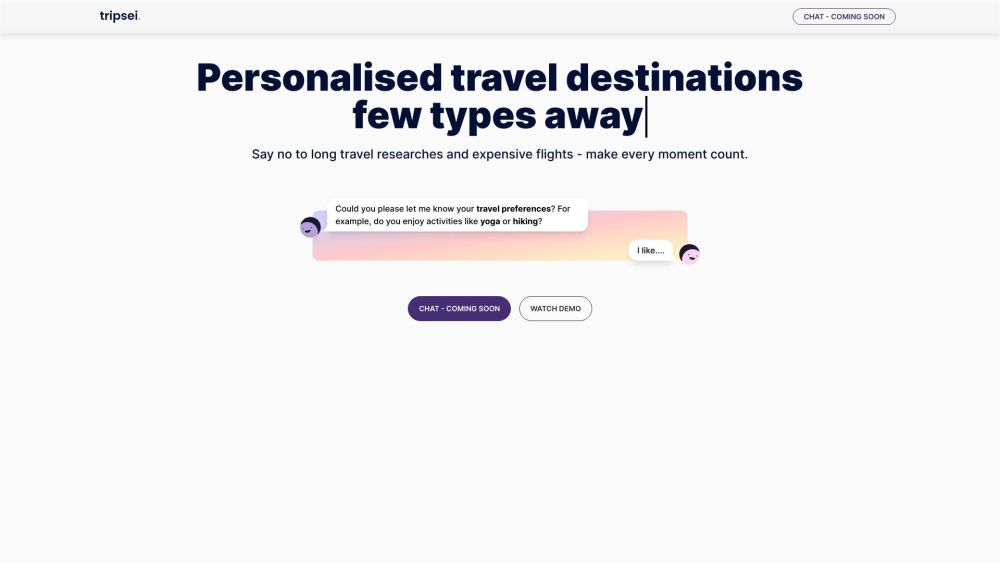 Tripsei: AI Chat for Personalized Travel & Cheap Flight Tickets Deals