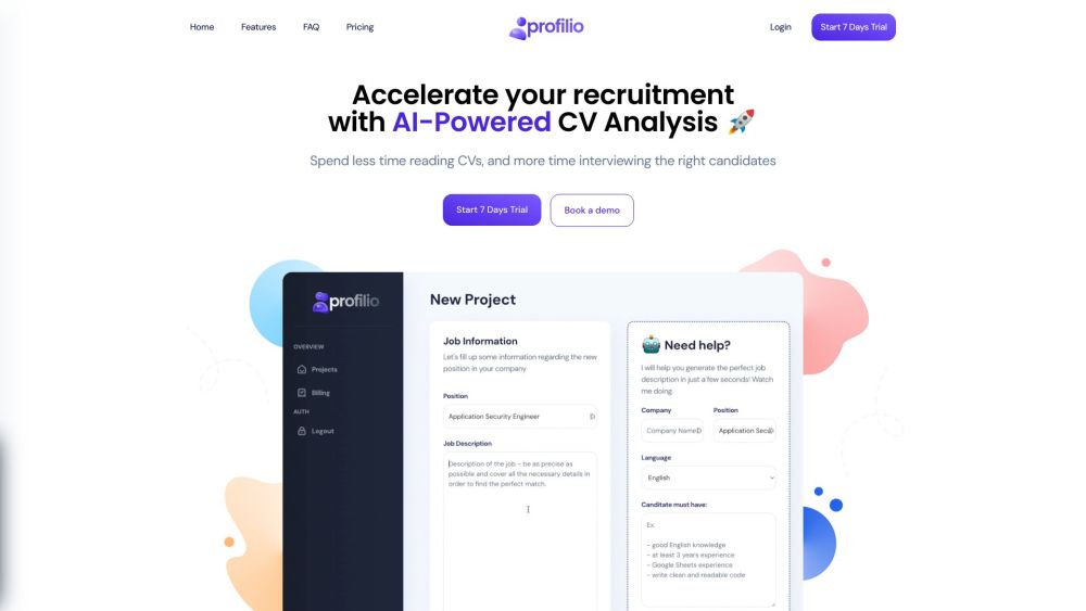 Profilio: AI CV Analysis & Precision Matching for Recruitment