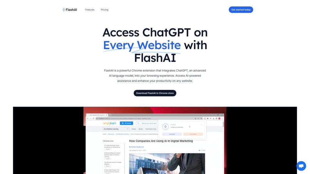 FlashAI: Unlock AI Power Directly in Your Browser with FlashAI