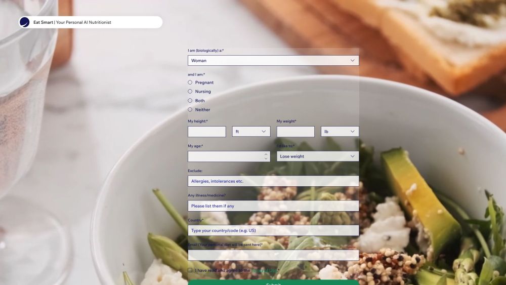 Nutrition AI: Personalized Diet Plans for Your Unique Nutrition Needs