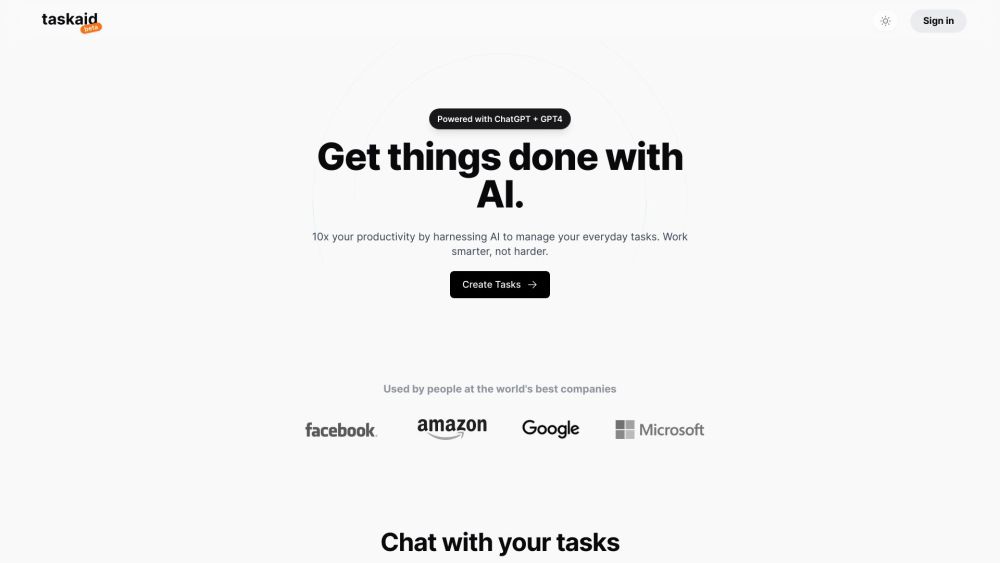 Taskaid AI: Boost Productivity with AI-Driven Task Management Tools