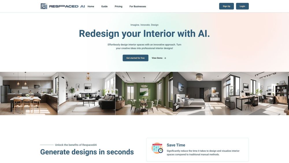 **RespacedAI: Effortlessly Redesign Your Interior with AI Power**