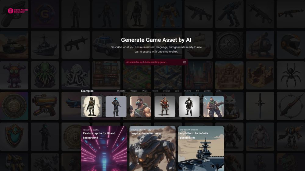 AI Game Assets Generator: Instantly Create Stunning Game Assets with AI