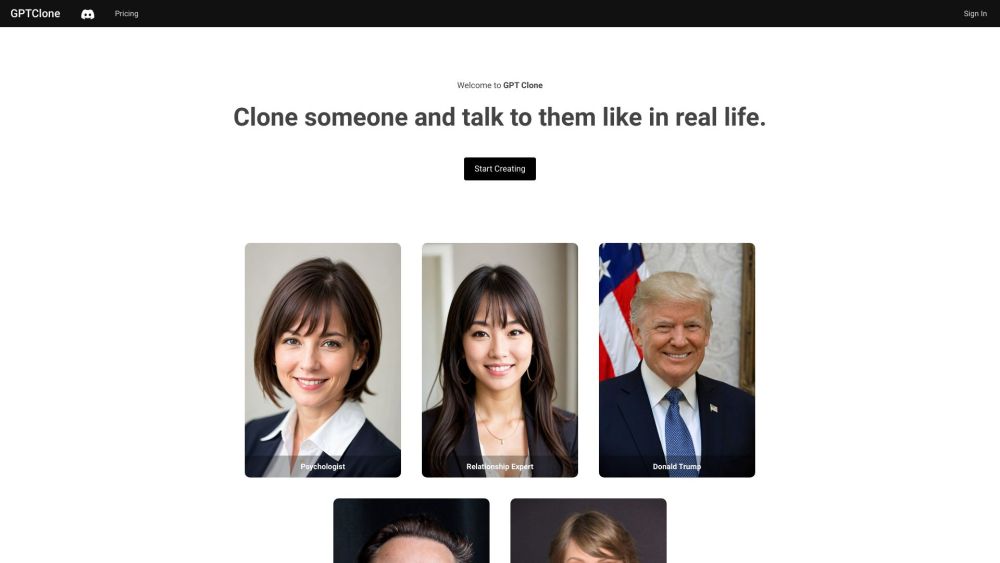 GPT Clone: Real-Time Chat with Cloned Individuals Now