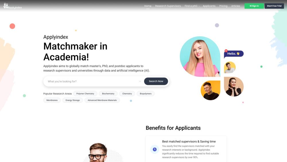 Applyindex: Global Matchmaker for Academia and Research Collaboration