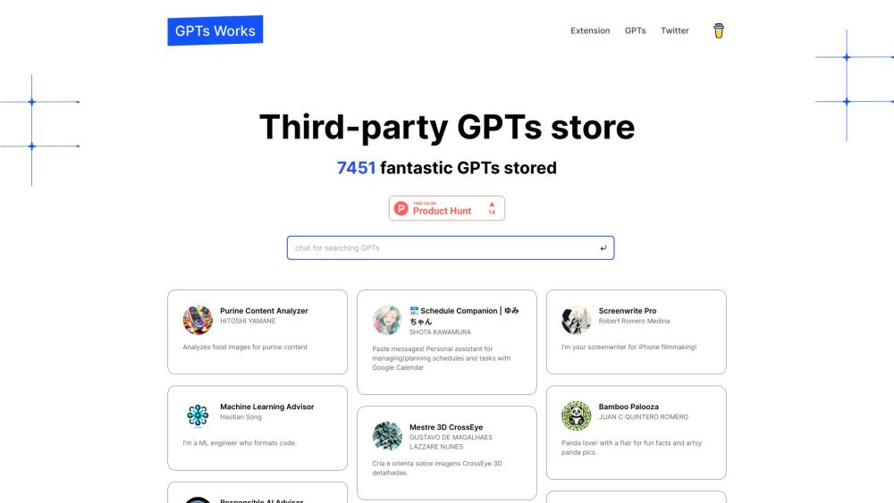 GPTs Works: Access 6000+ Third-Party GPTs Effortlessly & Seamlessly