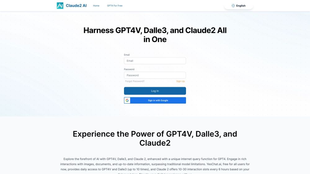 YesChat.ai: GPT4V, Dalle3, Claude2 Power Advanced AI Chatbot