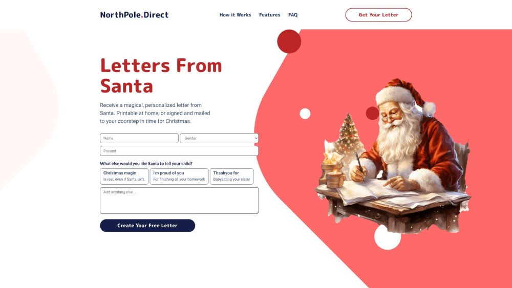 NorthPole.Direct: AI-Powered Santa Letters Delivered to Your Door