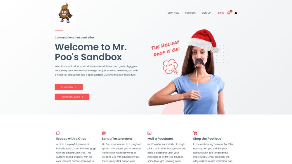 Mr. Poo's Sandbox: AI Fun Meets Humor for Light-Hearted Tech Adventures