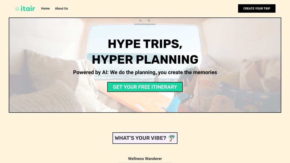 Itair: AI-Powered Travel Platform for Seamless Journey Planning