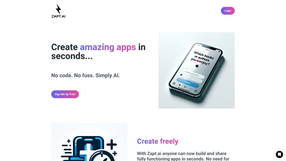 Zapt.ai: Build & Share Apps Instantly, No Coding or Costly Developers Needed