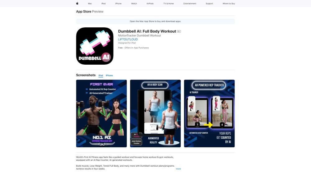 Dumbbell AI: Interactive AI-Powered Fitness App for Workouts