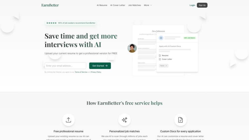 EarnBetter: Free AI Job Search Assistant for Smarter Career Growth