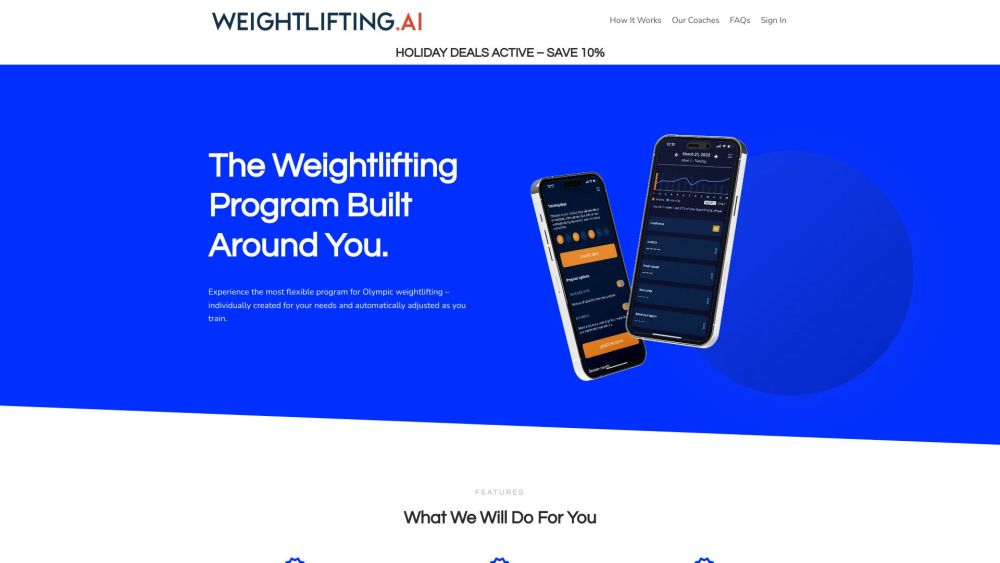 Weightlifting.AI: Flexible, Tailored Weightlifting Program for Your Needs