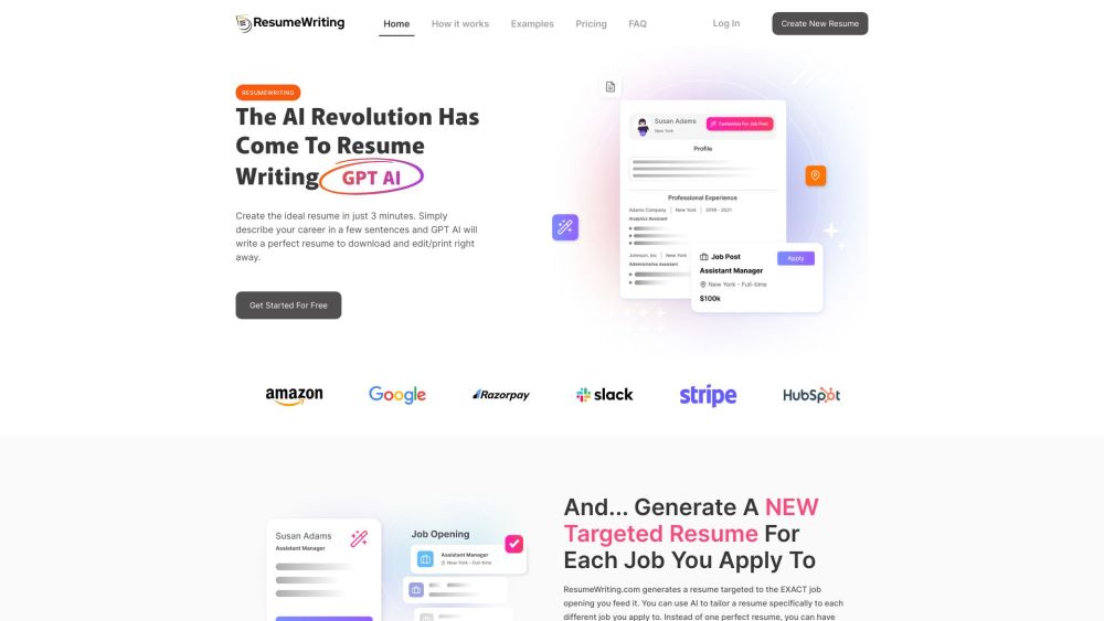 ResumeWriting: AI-Powered Precision for Perfect Resumes