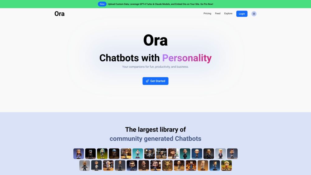 Ora.ai: Build Custom AIs Easily - No Coding Required : No Coding AIs