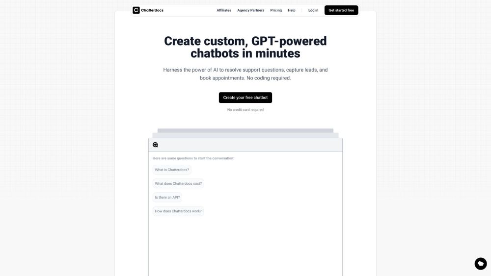 Chatterdocs: GPT-Powered Custom Chatbots in Minutes, Fast & Easy Setup