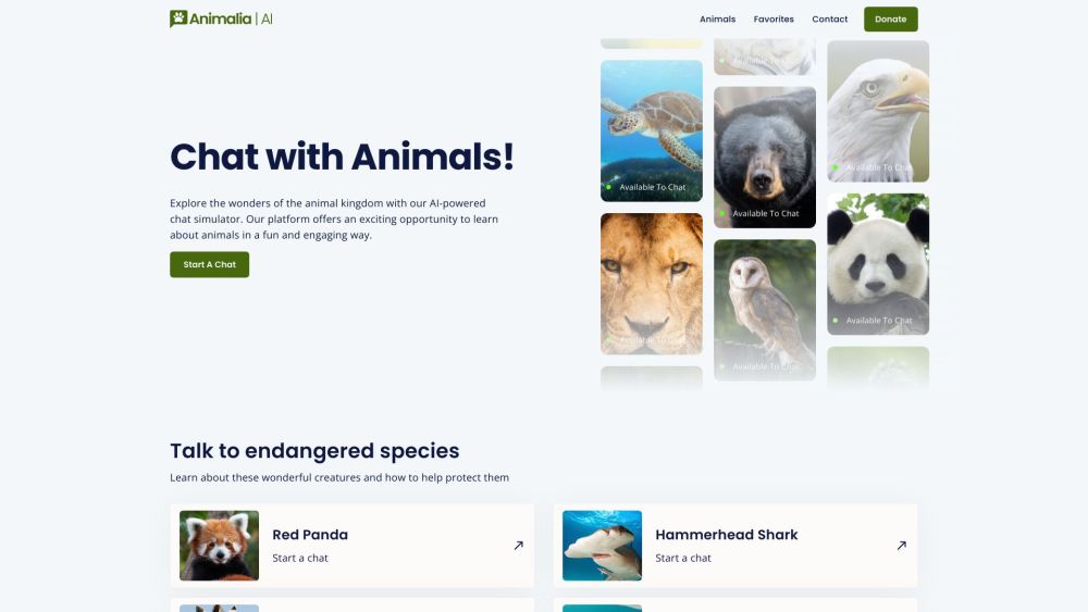 Animalia AI: Chat Seamlessly with Animals Using Advanced AI Tech