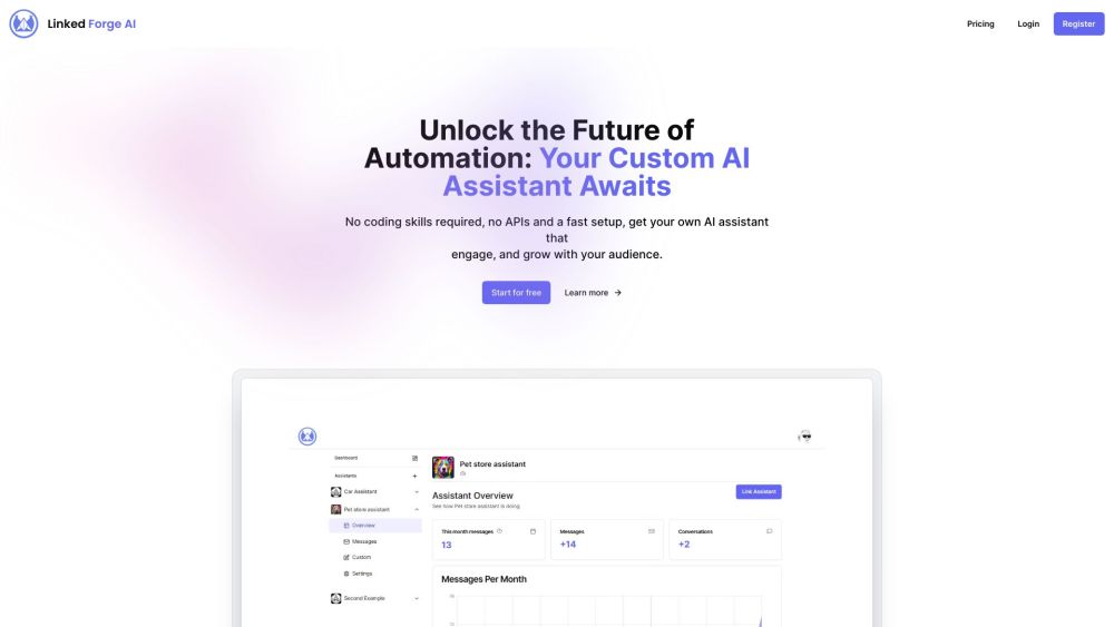 LinkedForgeAI: Boost Engagement & Support with AI Chatbot Assistant