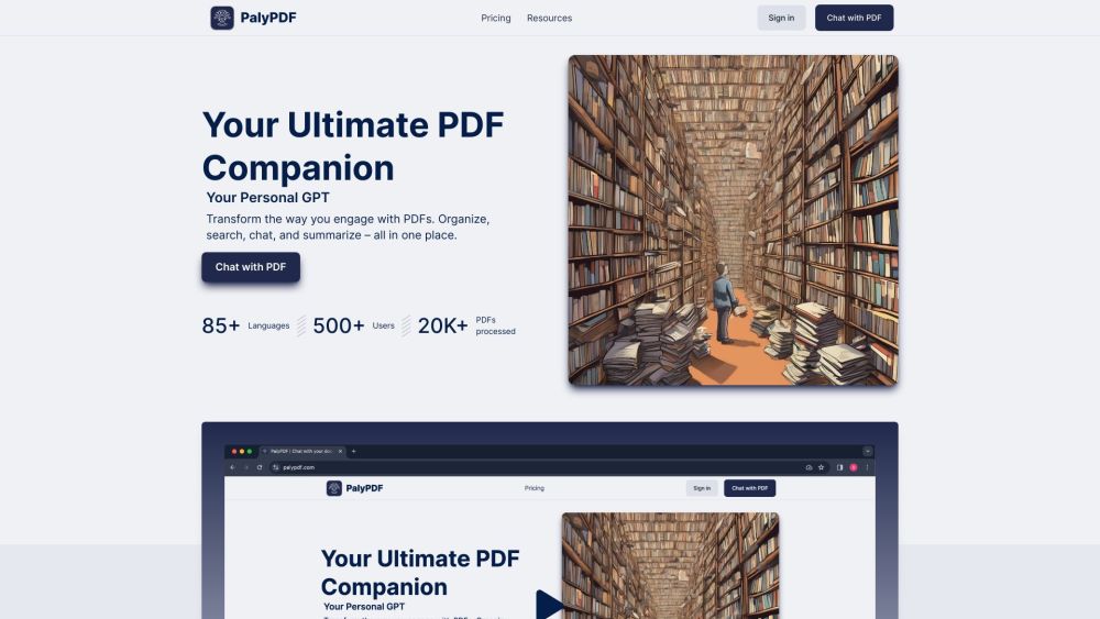 **PalyPDF: Organize, Search, Chat & Summarize PDFs in One Place**