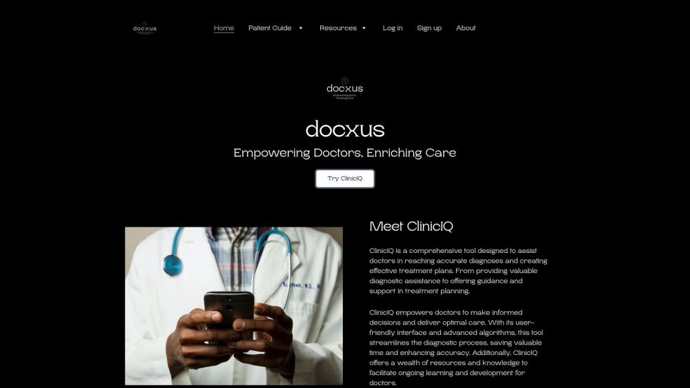 ClinicIQ: Accurate Diagnoses & Effective Treatment Plans Tool for Doctors ClinicIQ: Accurate Diagnoses & Effective Treatment Plans Tool for Doctors