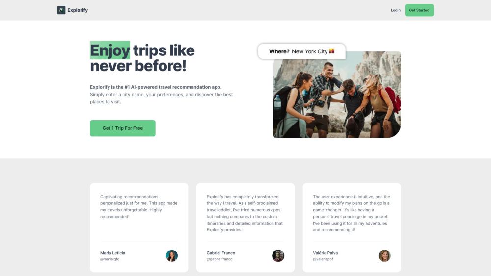 Explorify: Tailored Travel - Your Adventure Awaits | Travel Made Easy