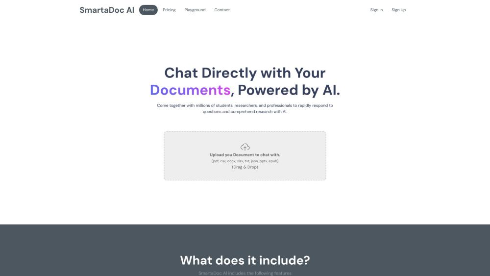 SmartaDoc AI: Reads & Answers Questions with Advanced AI Technology